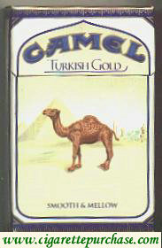 Camel Turkish Gold cigarettes hard box